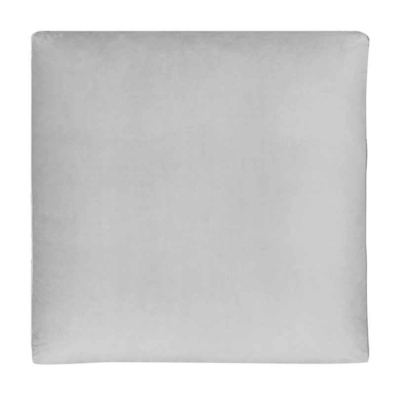 Modway Commix Down Filled Overstuffed Performance Velvet Ottoman in Light Gray