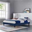 Modway Reign Full Performance Velvet Platform Bed Frame in Navy