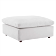 Modway Commix 4-Piece Performance Velvet Sectional Sofa in White