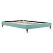 Modway Harlow Queen Performance Velvet Platform Bed Frame in Mint Green