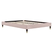 Modway Harlow King Performance Velvet Platform Bed Frame in Pink