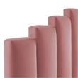 Modway Noelle Modern Performance Velvet Twin Headboard in Dusty Rose