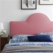 Modway Dawn Twin Modern Performance Velvet Headboard in Dusty Rose