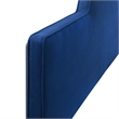 Modway Dawn Full/Queen Modern Performance Velvet Headboard in Navy