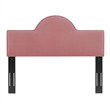 Modway Dawn King/California King Performance Velvet Headboard in Dusty Rose