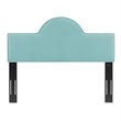 Modway Dawn King/California King Performance Velvet Headboard in Mint Green