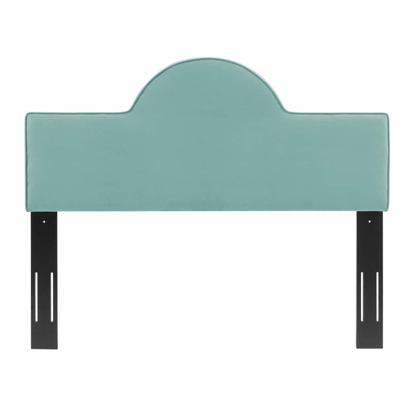 Modway Dawn King/California King Performance Velvet Headboard in Mint Green