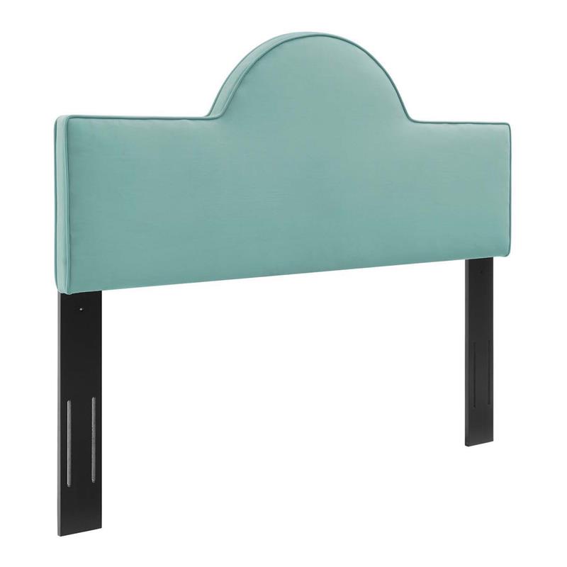 Modway Dawn King/California King Performance Velvet Headboard in Mint
