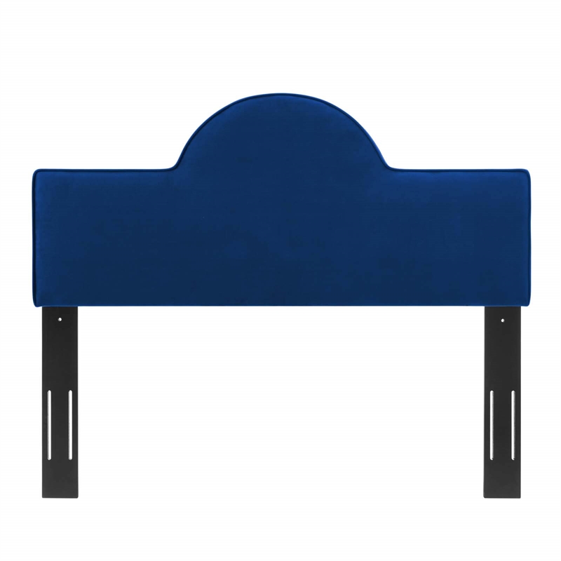 Modway Dawn King/California King Performance Velvet Headboard in Navy