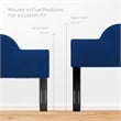 Modway Dawn King/California King Performance Velvet Headboard in Navy