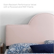 Modway Dawn King/California King Performance Velvet Headboard in Pink
