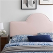Modway Dawn King/California King Performance Velvet Headboard in Pink