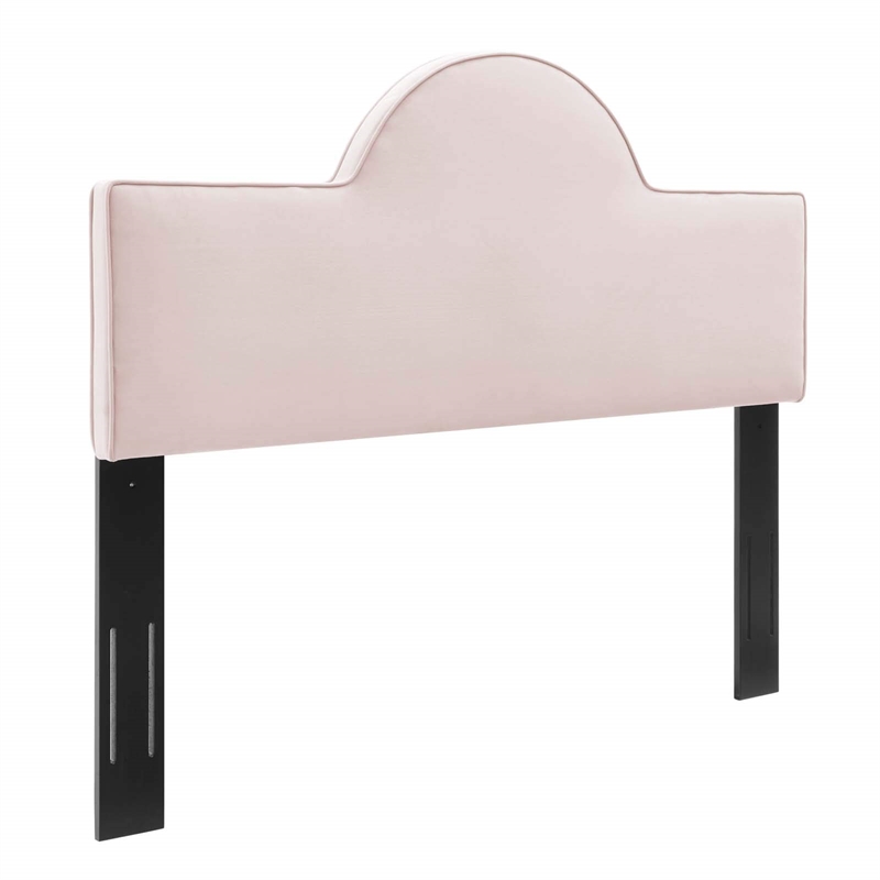 Modway Dawn King/California King Performance Velvet Headboard in Pink