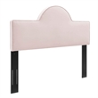 Modway Dawn King/California King Performance Velvet Headboard in Pink