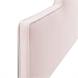 Modway Dawn King/California King Performance Velvet Headboard in Pink