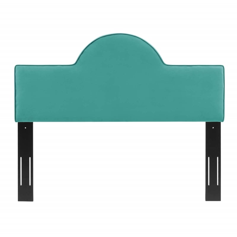 Modway Dawn King/California King Performance Velvet Headboard in Teal Green