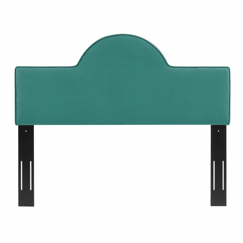 Modway Dawn King/California King Performance Velvet Headboard in Teal Green