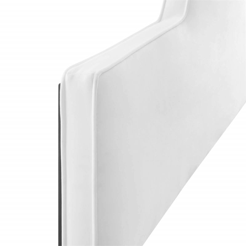 Modway Dawn King/California King Performance Velvet Headboard in White