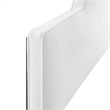 Modway Dawn King/California King Performance Velvet Headboard in White