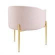 Modway Savour Modern Tufted Velvet Accent Chairs in Pink (Set of 2)