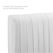 Modway Eloise Channel Tufted Performance Velvet Full/Queen Headboard in White