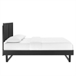 Modway Alana Wood Queen Platform Bed in Black With Angular Frame