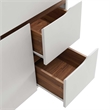 Modway Harvest Wood Bathroom Vanity with Two Spacious Drawers in Gray/White