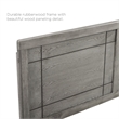 Modway Marlee Wood Frame Queen Platform Bed with Angular Frame in Gray