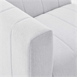 Modway Bartlett Polyester Fabric Upholstered Left Arm Chair in Ivory