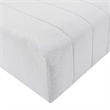 Modway Bartlett Modern Upholstered Polyester Fabric Ottoman in Ivory