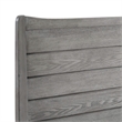 Modway Georgia King Rubberwood and MDF Wood Platform Bed in Gray