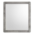 Modway Georgia Modern Style Solid Rubberwood Mirror in Gray Finish