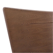 Modway Astra Full Rubberwood and MDF Wood Platform Bed in Walnut
