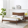 Modway Astra Full Rubberwood and MDF Wood Platform Bed in Walnut