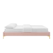 Modway Sutton Queen Modern Performance Velvet Bed Frame in Pink