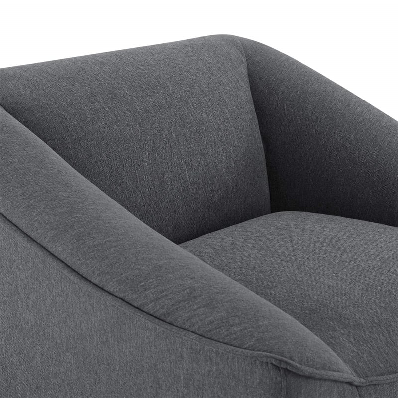Modway Comprise Modern Upholstery Polyester Fabric Armchair in Charcoal