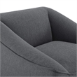 Modway Comprise Modern Upholstery Polyester Fabric Armchair in Charcoal