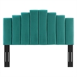 Modway Noelle Modern Performance Velvet Twin Headboard in Teal Green