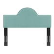 Modway Dawn Twin Modern Performance Velvet Headboard in Mint Green