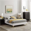 Modway Sutton Twin Modern Performance Velvet Bed Frame in White