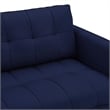 Modway Cameron Upholstered Modern Fabric Sofa with Metal Legs in Blue/Black