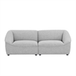Modway Comprise 2-Piece Modern Fabric Loveseat in Light Gray/Black