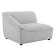 Modway Comprise 2-Piece Modern Fabric Loveseat in Light Gray/Black