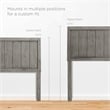Modway Alana Full Wood Platform Bed with Angular Frame in Gray