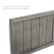 Modway Alana Full Wood Platform Bed with Angular Frame in Gray