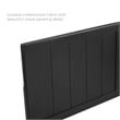 Modway Alana King Wood Platform Bed with Splayed Legs in Black