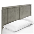 Modway Alana King Wood Platform Bed with Splayed Legs in Gray