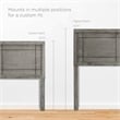 Modway Marlee Wood King Platform Bed with Angular Frame in Gray