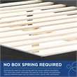 Modway Sierra Cane Rattan and Wood King Platform Bed with Splayed Legs in Black