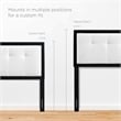 Modway Willow King Wood Platform Bed with Splayed Legs in Black/White